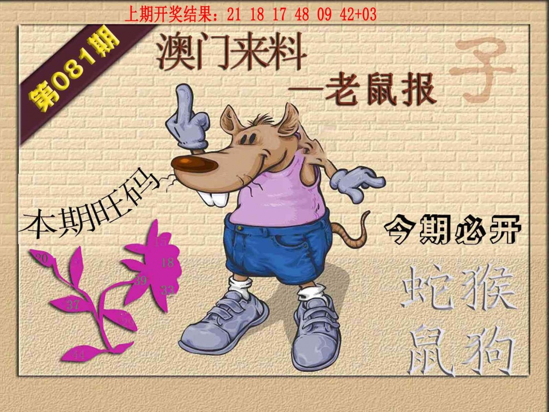 081期(来料)鼠报[图]